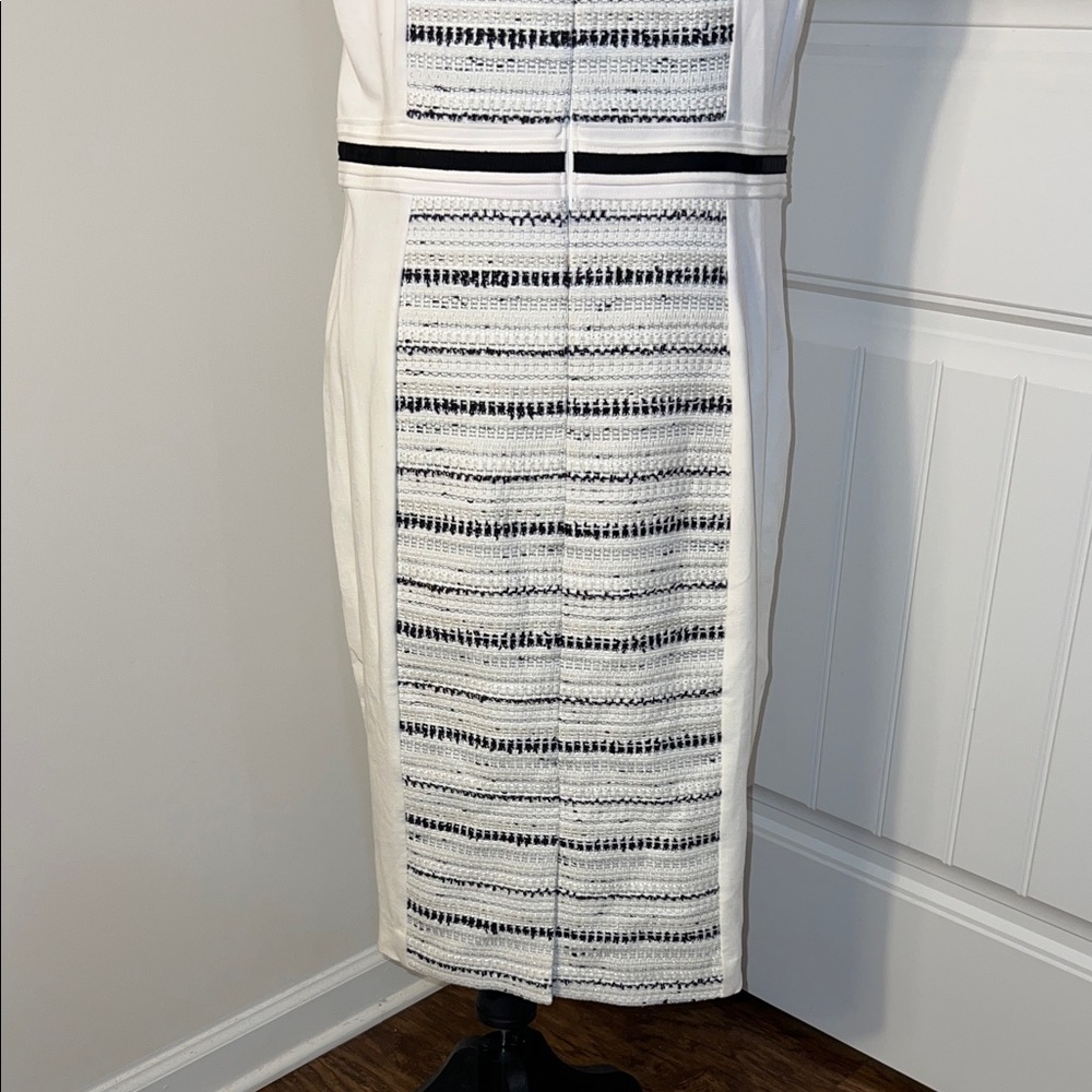 White House Black Market Monochrome Tweed Jacket and Dress - Picture 11 of 16